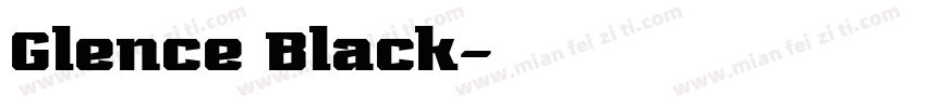 Glence Black字体转换